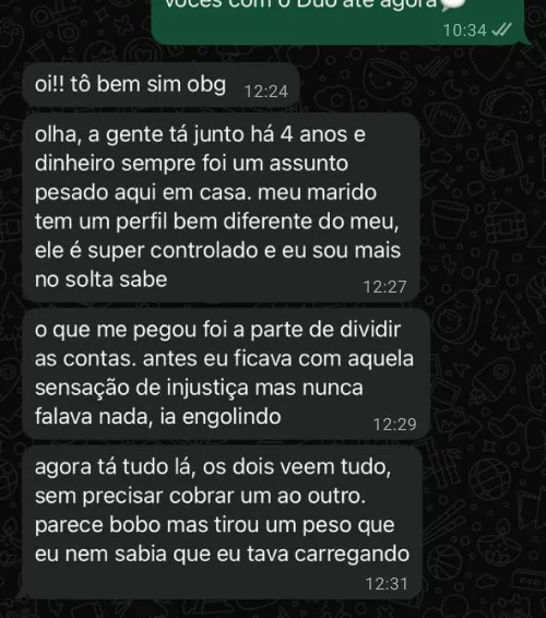 Depoimento de casal